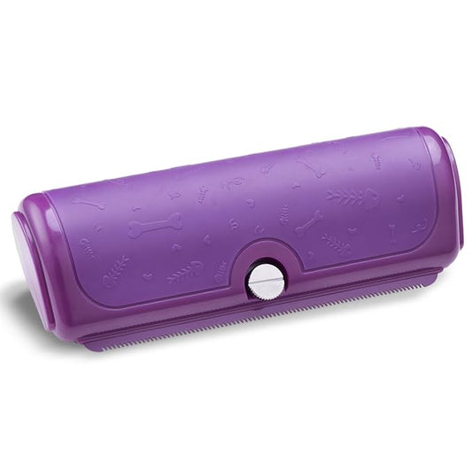 Cat & Dog Deshedding Brush – Purple Grooming Tool for Cats & Dogs, Gentle Fur Remover Comb, Comfortable Anti-Slip Handle, Easy to Clean