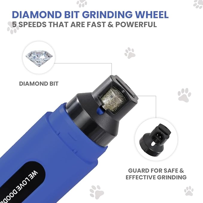 We Love Doodles Dog Nail Grinder & Dog Shampoo Bundle - Essential Grooming Kit for Dogs at Home, Electric Dog Nail Trimmers for Dogs, Shampoo for Matted Pet Hair, Sensitive Skin Shampoo for Puppies