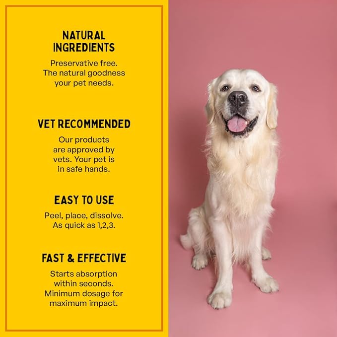 Furlicks Fresh Breath Oral Strips for Dogs & Cats | Natural Spearmint & Thymol for Easy and Convenient, All-Natural Oral Care (30 Oral Dissolving Strips)