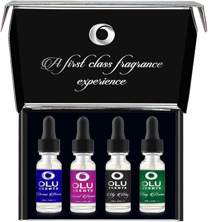 4-pk Hotel Diffuser Oil, Hotel Lobby Collection (15 Ml) Hotel Scents, Waterless Essential Oil Diffuser Refills, Essential Oils for Diffusers for Home, Hotel Fragrance Oil Home Essentials