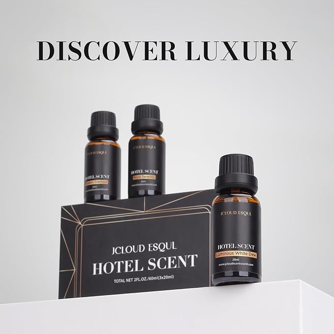 Hotel Diffuser Oil Gift Set | Top 3 Diffuser Oils Scents for Home Inspired by 5-Star Hotel Scents -Westin and W Hotels, Hotel Scent Essential Oil Blends, 3x20mL