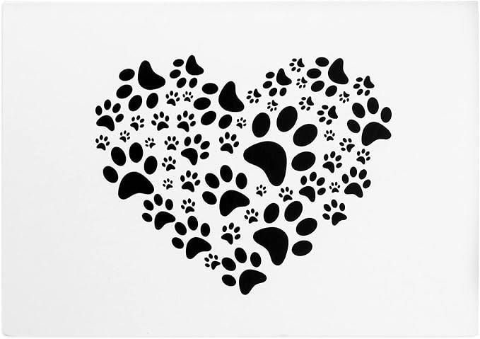 12 Paw Print Note Card Stationary - Thank You Cards With Envelopes- Dog, Cat, or Themed Blank Cards - Pet Sympathy Gifts for All Occasions -