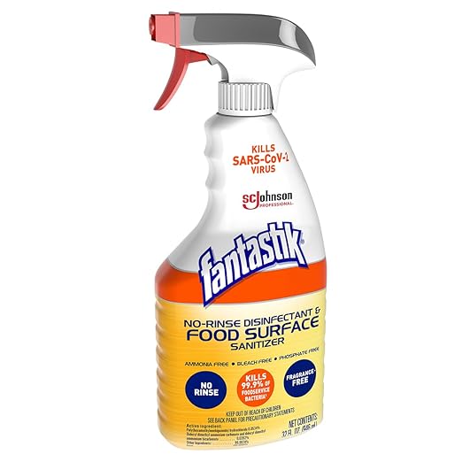 SC Johnson Professional Fantastik No Rinse Disinfectant & Food Surface Sanitizer 32oz