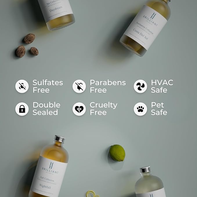 Brilliant Scents Sugar Beach Fragrance Oil 500ml - Premium Diffuser Oil for Home, Office, Hotels - Long Lasting, Plant-Based, Meets IFRA Standards, USA-Made - Fig, Rose, Blonde Woods