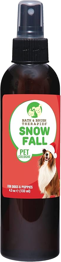 Showseason Animal Products Bath & Brush Therapies Snowfall Dog Cologne 4.5 oz | Dog Perfume Long Lasting | Deodorizing Spray