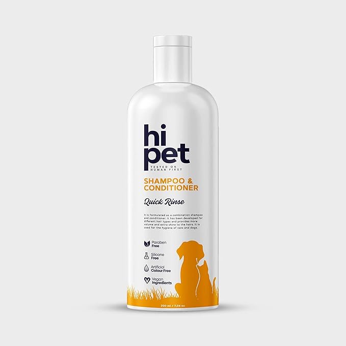 Hi Pet Special Set for Shedding Dogs, Liquid Probiotic, Clarifying Shampoo, Conditioner Shampoo, for Soft & Shiny Coat