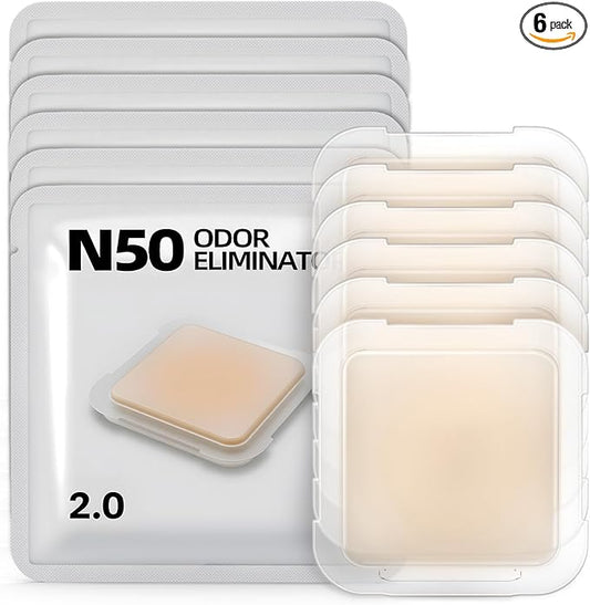 6 Packs Smelling Fresh with N50-2.0 Odor Eliminator Exclusive for Pura Max Automatic Self-Cleaning Cat Litter Box - Cat Toilet Odor Control, Deodorant Aromatherapy Paste (Old/New Packaging Randomly)