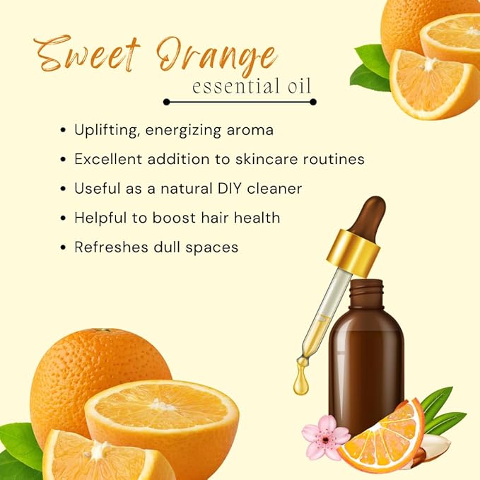 32 fl oz - Sweet Orange Essential Oil (100% Pure & Uncut), Aluminum Bottle - GreenHealth