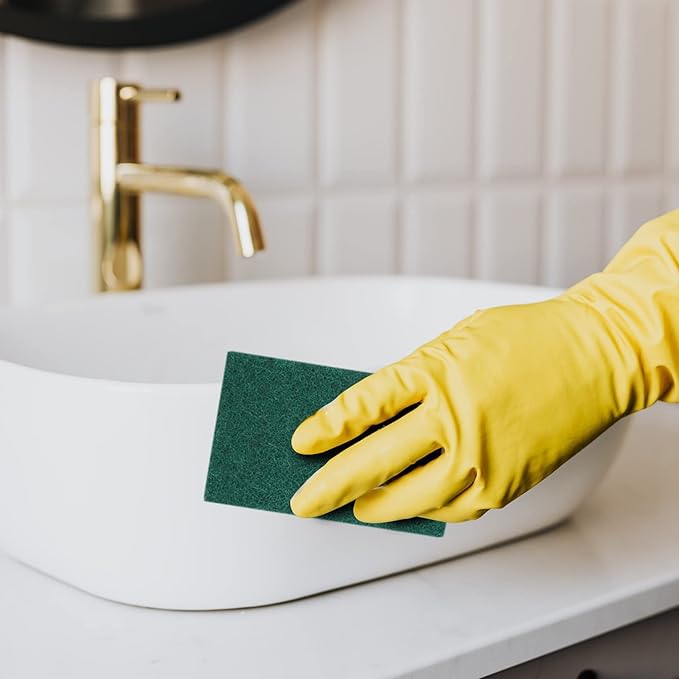 Heavy Duty Scrub Sponge, Scratch Free Home Kitchen Dual-Sided Dishwashing Sponge, Sponge scouring pad,for Kitchen, Sink, Dish, Bathtub, Wall 30PCS…