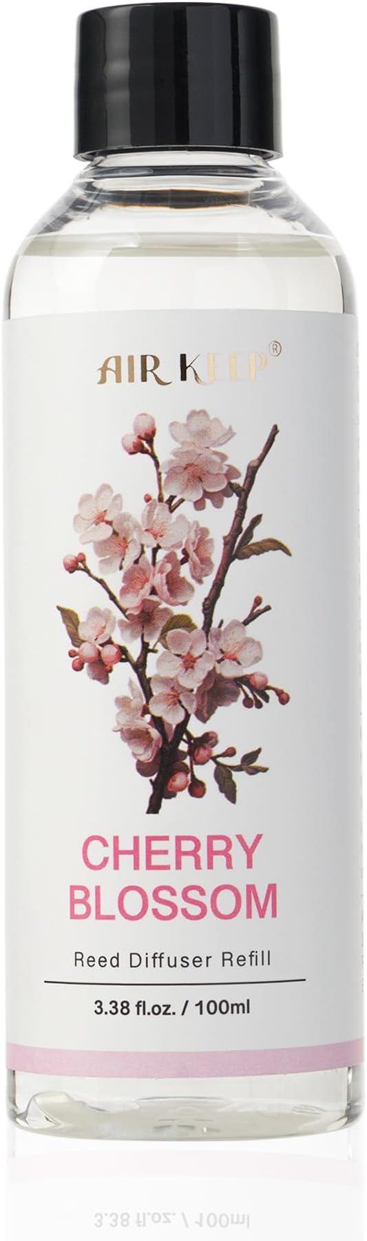 Airkeep Reed Diffuser Oil Refill/Cherry Blossom 3.38oz（100ml/1 Pack/Scented Oil Refill for Reed Diffuser Home Fragrance for Bedroom, Bathroom Office Home Decor