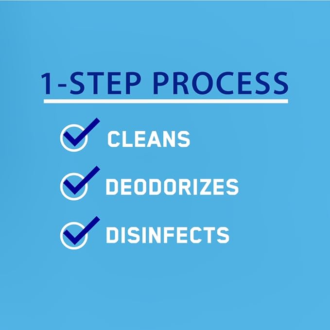 VIREX CBD540557 All Purpose Disinfectant Cleaner - Kills 99.9% of Germs and Eliminates Odors, Ready-to-Use Liquid Refill, Lemon Scent, 1-Gallon