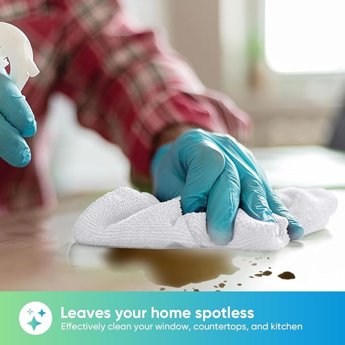 HOMEXCEL Microfiber Cleaning Cloths 20 Pack, Highly Absorbent, Lint & Scratch-Free Cleaning Rags for House Kitchen, White Microfiber Towels for Car 11.5 x 11.5 inch