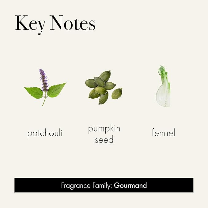 LAFCO New York Fall Classic Candle, Pumpkin Seed & Sandalwood - 6.5 oz - 50-Hour Burn Time - Reusable, Hand Blown Glass Vessel - Made in The USA