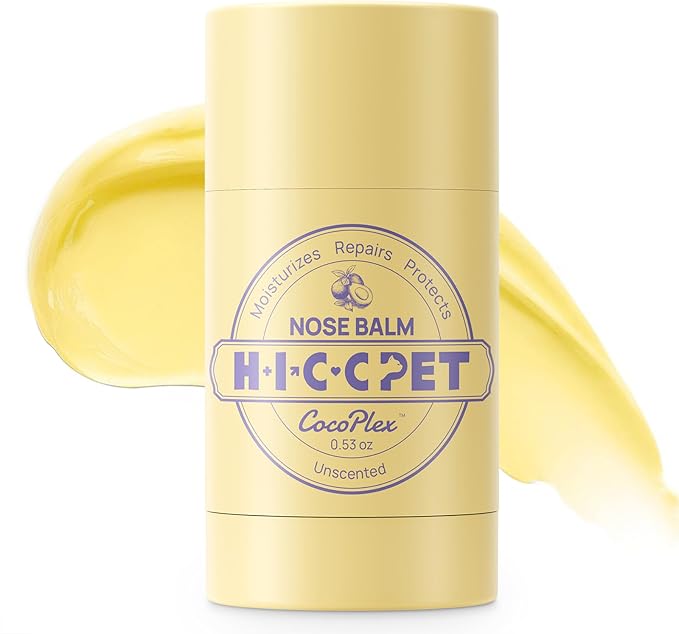 HICC PET Nose Balm for Dogs and Cats, Vet-Recommended Moisturizes, Soothes, Repairs Dry & Cracked Skin, Dog Wrinkle Butter Cream for Frenchies with Fermented Coconut Oil, Horse Hoof, Joint Care