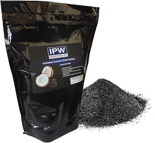 5 Lbs Bulk Water Filter/Air Filter Refill Coconut Shell Granular Activated Carbon Charcoal by IPW Industries Inc