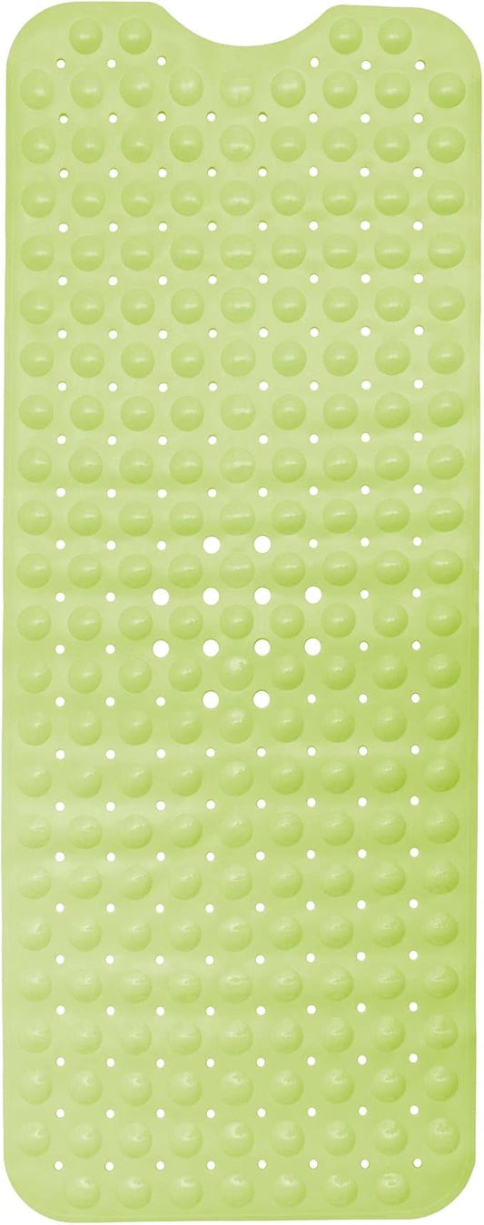 ENKOSI Bath Mat - Large Non Slip Bathtub & Shower Mat - Extra Long 40 x 16 Inch Bathroom Mats for Tub Nonslip Anti Slip Bathmats (40x16 Green)