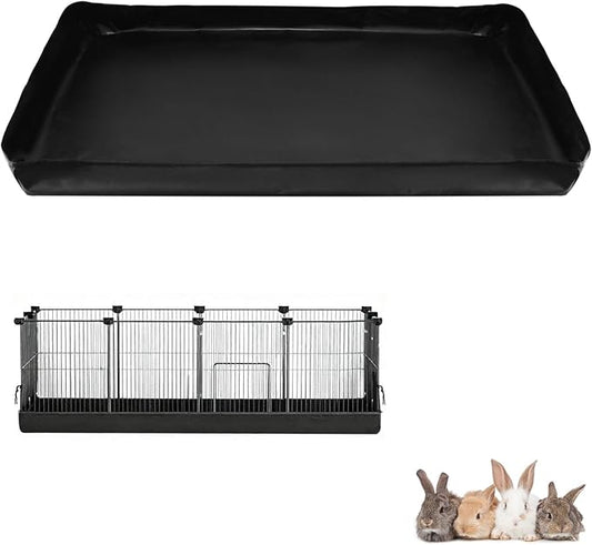 24" X 48" Guinea Pig Cage Line: Washable & Waterproof Bedding Pad for Rabbit or Bunny or Hamster, Reusable & Anti-Slip Cage Bottom Mat for Small Animals