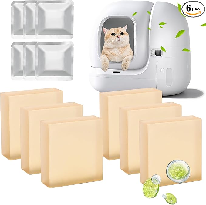 N50 Odor Eliminator Compatible with Petkit Puramax Self-Cleaning Cat Litter Box,Cat Litter Odor Eliminator for Home, Cat Litter Deodorizer,Pack of 6