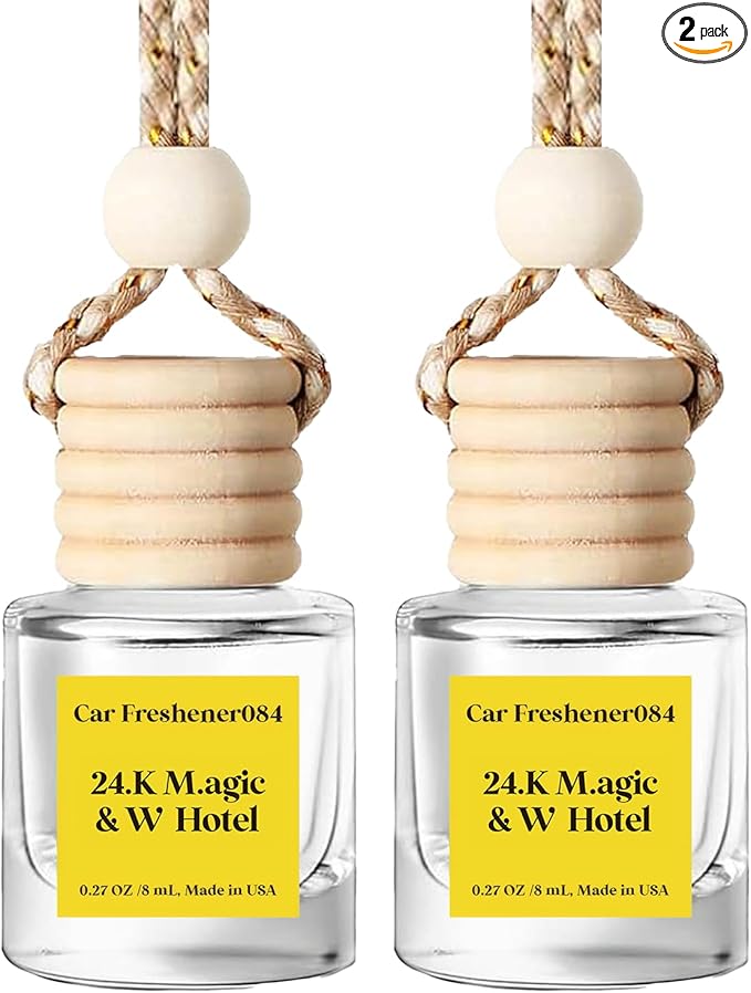 C Classy Car Air Freshener Hanging 2 Pack, Air Fresheners,Hotel Scent Air Freshener, Diffuser Oil for C ar, Long-Lasting Fragrance, Car Freshener for Women & Men Gift, Made in USA