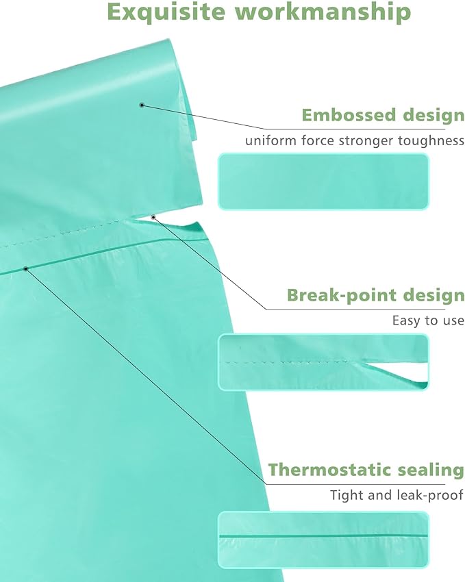 4-6 Gallon Small Trash Bags Compostable Trash Bags,AYOTEE 60 Count Ultra Strong Unscented Garbage Bag Mini TrashBags Waste Basket Liners for Bathroom, Kitchen,Bedroom, Office, Pet, Car(Green)