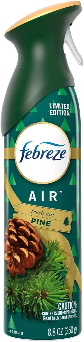 Febreze Air - Air Freshener Spray - Fresh-Cut Pine - Limited Edition Holiday Collection 2020 - Net Wt. 8.8 OZ (250 g) Per Bottle - Pack of 3 Bottles