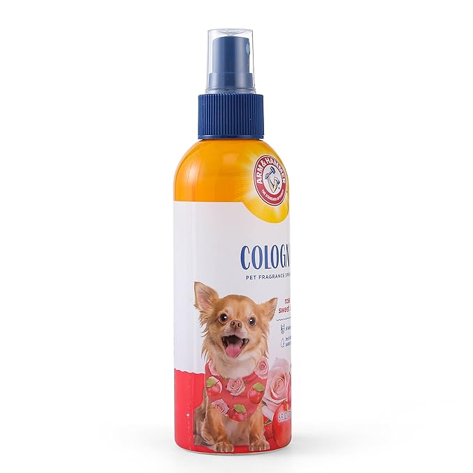 Arm & Hammer for Pets Cologne Pet Fragrance Spray for Dogs with Deodorizing Baking Soda, Rose and Sweet Apple Scented Dog Spray, 6 Ounces