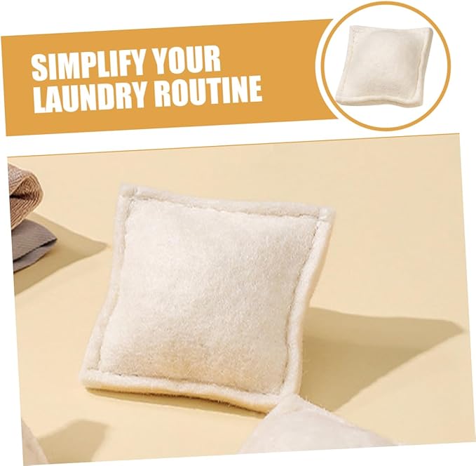 Wool Laundry Balls for Laundry 3pcs Reusable PET Hair Remover Balls 100% Natural Wool Anti-Tangle for Washing Machine and Dryer Effective for Dog Cat Hair Removal