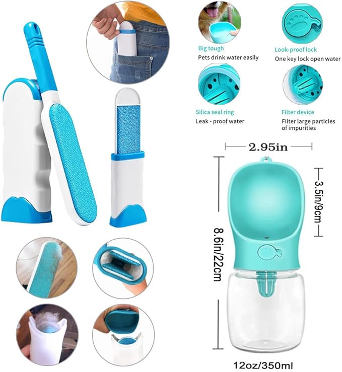 Puppy Supplies Starter Kit - 39-Piece Set of Puppy Essentials and Dog Stuff. Includes Dog Leash, Toys, Bowl, Brushes, Water Bottles,and More. Perfect Welcome Home Gift for Your New Puppies