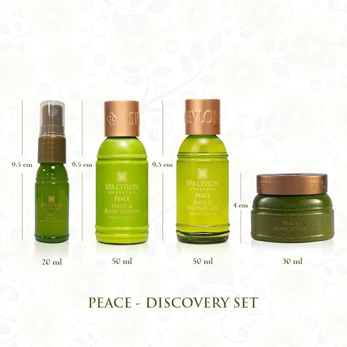SPA CEYLON Peace Discovery Set | Ayurvedic Discovery Set for Tranquility and Relaxation | Spa Gift Set | Beauty Ritual