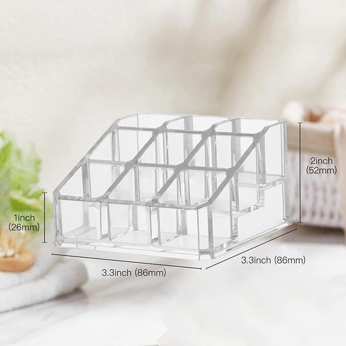 Tekson 9PCS 8ml Travel Perfume Atomizer Refillable, Mini Cologne Spray Bottle Empty, Small Aftershave Sprayer for Liquid Dispenser with 1 case