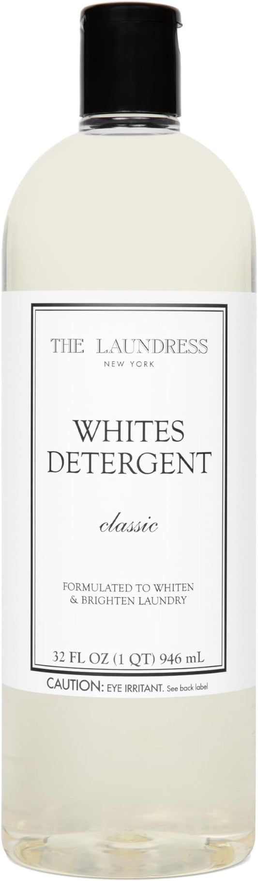 The Laundress Whites Detergent, Concentrated Laundry Detergent Liquid, Whiten & Brighten Clothes, Tough on Stains, Classic Scent, 32 oz.