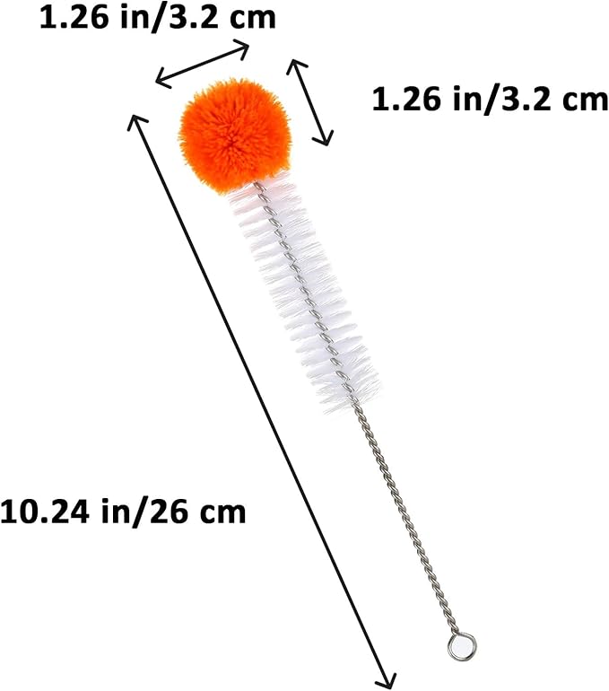 Hummingbird Feeder Cleaner Brush, Versatile Bendable Cleaning Brushes for Various Size Water Bottles, Gentle Bristles with Soft Tip, Stainless Steel 304 for Cleaning, 10.24 in/26 cm