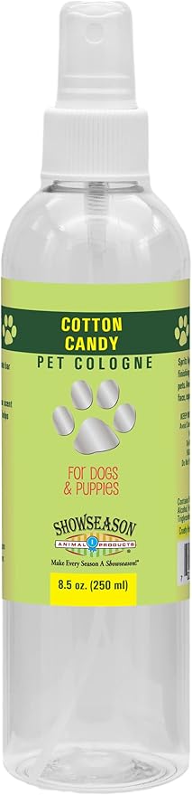 Showseason Cotton Candy Dog Cologne 8.5 oz. | Dog Perfume Long Lasting | Deodorizing Spray