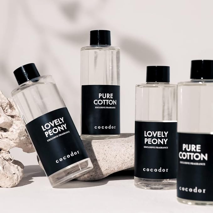 Cocod'or COCODOR Reed Diffuser Oil Refill/Cashmere Vanilla /200ml / 3 Pack/Aromatherapy, Home Fragrance, Scented Oils, Oils for Reed Diffuser, Bathroom Home Decor