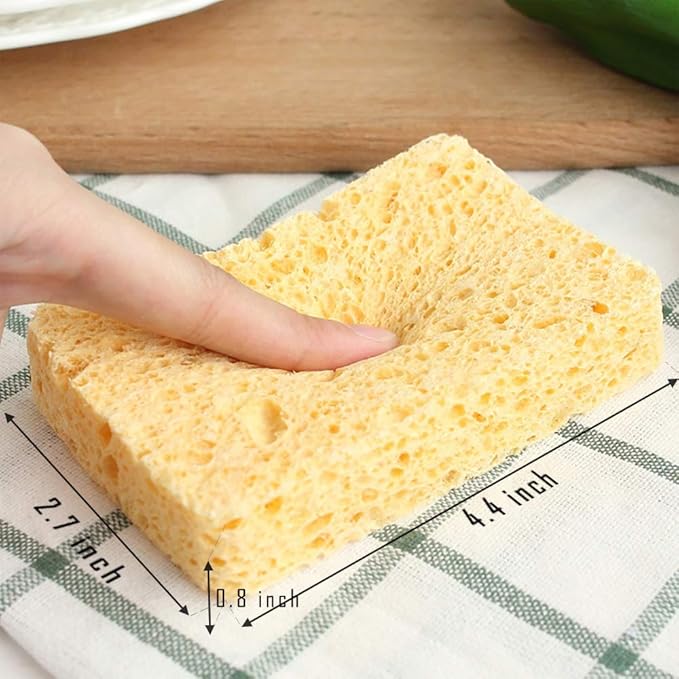 ARCLIBER Cleaning Sponge,Kitchen Sponges Pack,Non-Scratch Cellulose Sponge for Bathroom,Cars,Colorful Compressed Sponge (36 Pack)