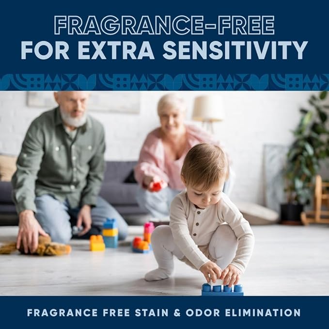 Eco Strong Pet Stain and Odor Remover - Cat Urine Enzyme Cleaner, Urine Destroyer for Dogs, Pet Urine Enzyme Cleaner [All New Fragrance Free] - 32oz