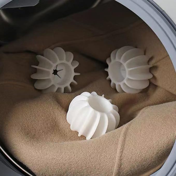 20 Household Laundry Balls for Effective Hair Removal and Color Safety (White)