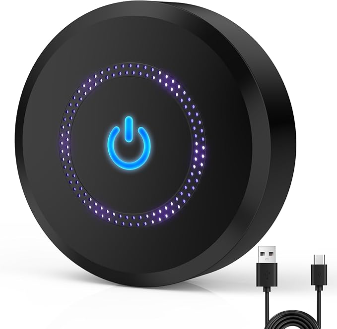 Ozone Odor Eliminator for Strong Odor 99% Cat Litter Deodorizer Dog Poof Odor Removal Air Ionizers for Home Portable Air Purifier Bedroom Toilet, Kitchen, Pets, Shoe, Smoke, Formaldehyde Air Freshener