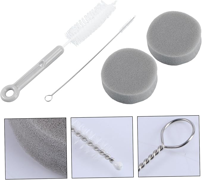 3sets Pet Feeder Sponge Cleaning Brush Portable Water Fountain Cleaner for Dogs Cats Easy Maintenance for Pet Bowls for Daily Use