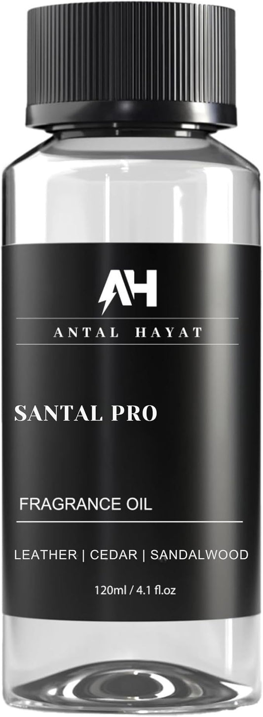 Hotel Scents Santal Diffuser Oil 120mL - Aromatherapy Fragrance Inspired by 5-Star Hotels - Notes of Sandalwood, Leather & Cedar - Inspired by Santal Perfume - Luxury Home Scents Refill