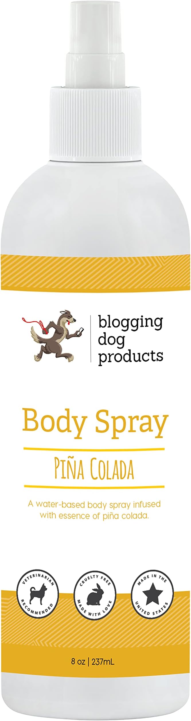 Dog Deodorizing Spray – Pina Colada Scented Dog Perfume for Smelly Dogs – Safe, Refreshing Grooming Spray Pina Colada Dog Cologne & Odor Eliminator – Long‑Lasting Tropical Freshness for Dogs