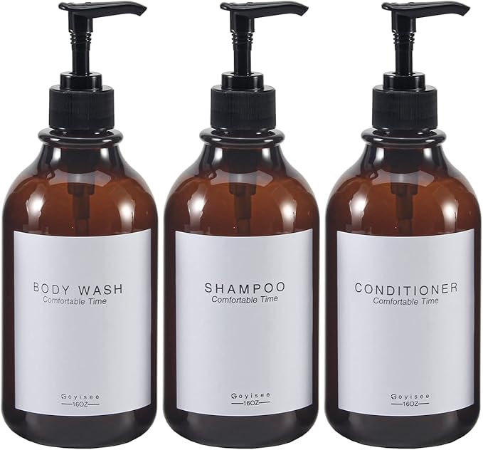 Shampoo and Conditioner Dispenser for Shower Wall,Shower Soap Dispenser 3 Chamber No Drill,Refillable for Shampoo Lotion Oil Shower Soap Hand Soap and Dish Soap…