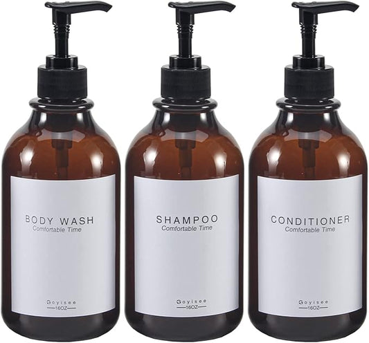 Shampoo and Conditioner Dispenser for Shower Wall,Shower Soap Dispenser 3 Chamber No Drill,Refillable for Shampoo Lotion Oil Shower Soap Hand Soap and Dish Soap…