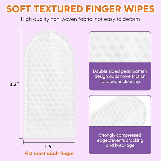 Dog Ear Cleaner Kit - Dog Ear Finger Wipes and Ear Cleaner Solution for Dogs and Cats, Gently Remove Ear Wax & Debris, Soothe Ear Itching, Deodorize, Pet Ear Wash with Aloe Vera & Witch Hazel