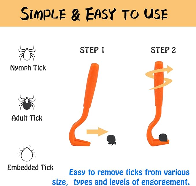 10 Pack Tick Flea Comb for Dogs, Tear Stain Remover Combs Dog Grooming Combs, Cat Comb for Removing Tangles and Knots, Tick Removal Tool for Small Dogs, Cats and Other Pets