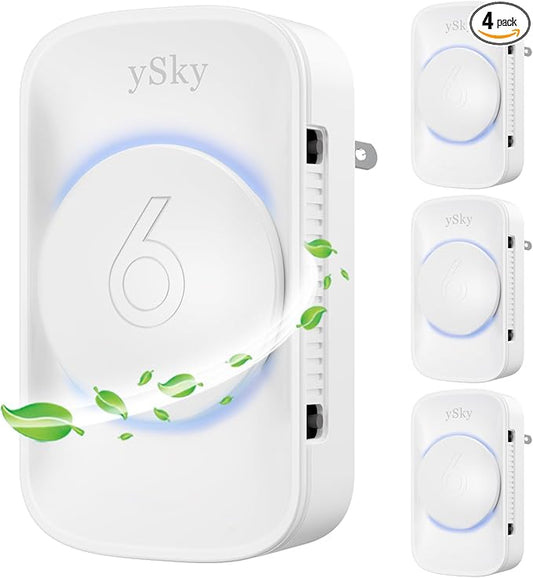 Plug In Air Purifier for Home (4 packs), Negative Ion Air purifier,Quiet Ionizers Air Freshener for home,Bathroom,Bedroom,Portable Air Purifiers for Odor,Pet smell,Mini Air ionizers