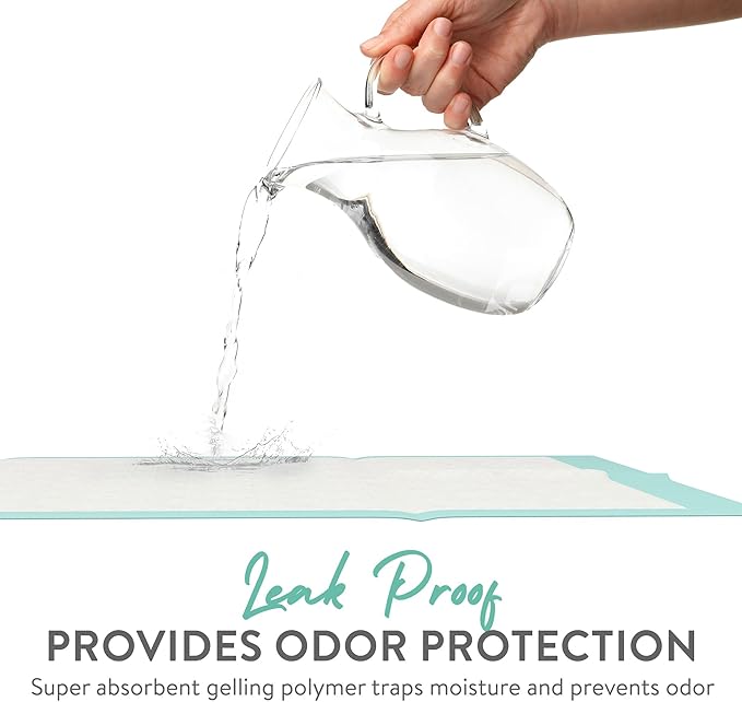 Inspire Super and Ultra Absorbent Disposable Bed Pads, 36" X 36", Pack of 50 with Adhesive, XXL