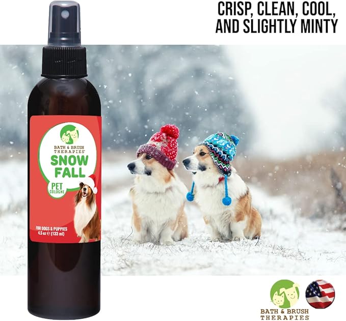 Showseason Animal Products Bath & Brush Therapies Snowfall Dog Cologne 4.5 oz | Dog Perfume Long Lasting | Deodorizing Spray