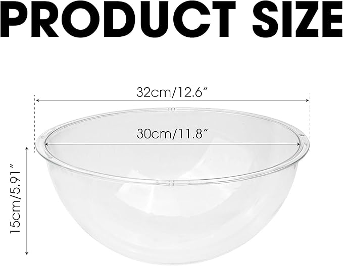 12.6" Acrylic Dome Clear Plastic Pet Cat Bubble Window Capsule Space Cover, Transparent Furniture Replacement for Nest Bed Hammock Catching Tree Shelves Window Perch Accessories, Cat Tree Not Included