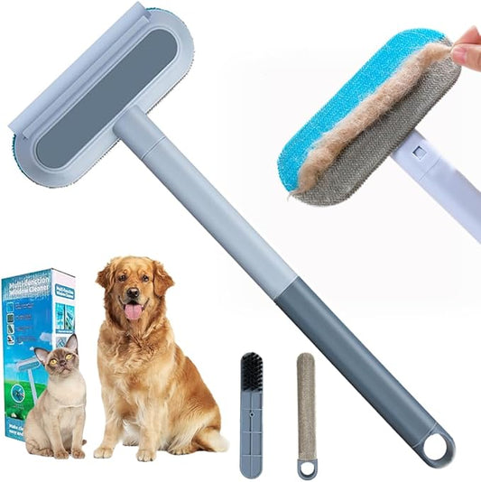 Pet Hair Removal for Furniture, Reusable Hair Remover Tool for Dog and Cat Hair - 17.3Inch Multifunctional Lint Brush Cleaner, Durable, Washable, Gentle on Furniture